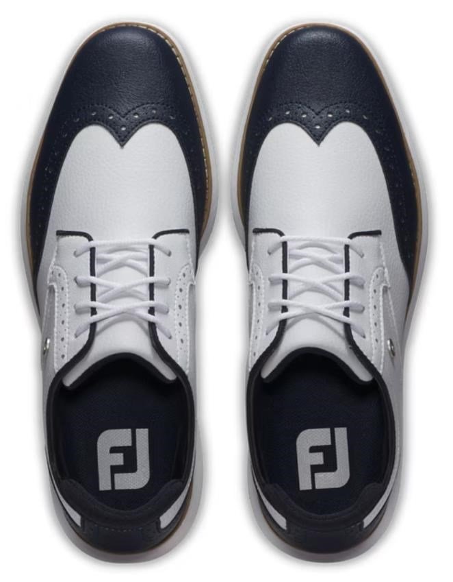 FootJoy Traditions Wing Tip Damen Golfschuhe, weiss/dunkelblau