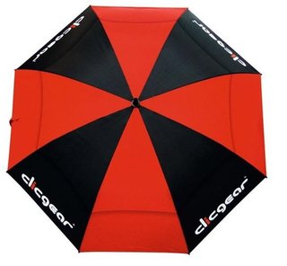 Clicgear Dual Canopy Golf Regenschirm 68", schwarz/rot
