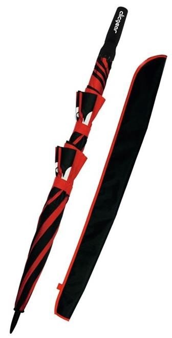 Clicgear Dual Canopy Golf Regenschirm 68", schwarz/rot