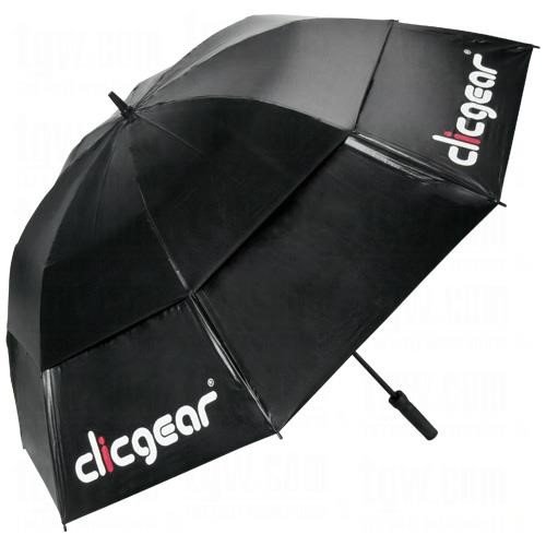 Clicgear Dual Canopy Golf Regenschirm 68", schwarz