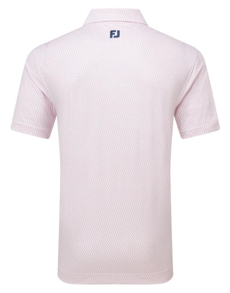 FootJoy Wiggle Print Lisle Herren Poloshirt, rosa