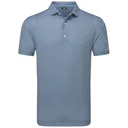 FootJoy Houndstooth Geo Lisle Herren Poloshirt, dunkelblau