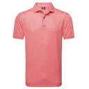 FootJoy Houndstooth Geo Lisle Herren Poloshirt, hibiscus