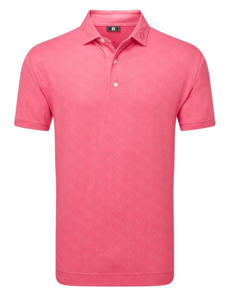 FootJoy Speckle Print Pique Herren Poloshirt, rosa