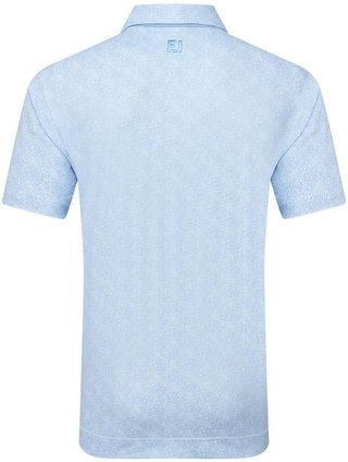 FootJoy Speckle Print Pique Herren Poloshirt, blue jay/white