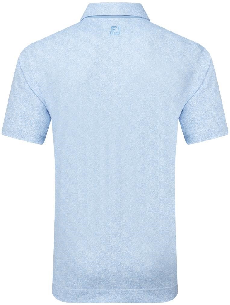 FootJoy Speckle Print Pique Herren Poloshirt, blue jay/white