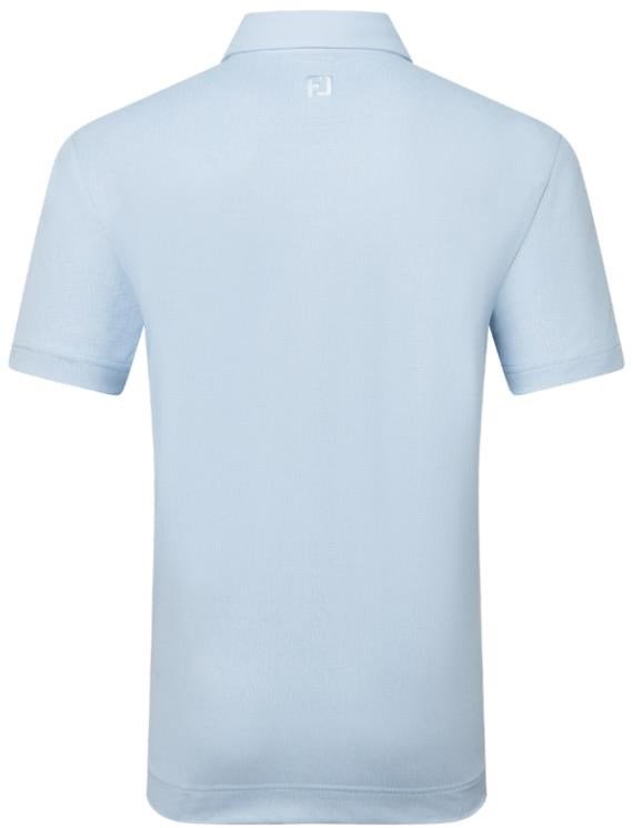 FootJoy Etched Texture Print Lisle Herren Poloshirt, blau