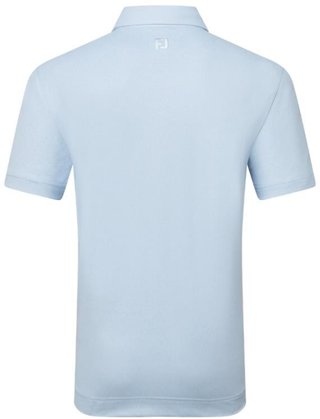 FootJoy Etched Texture Print Lisle Herren Poloshirt, blau