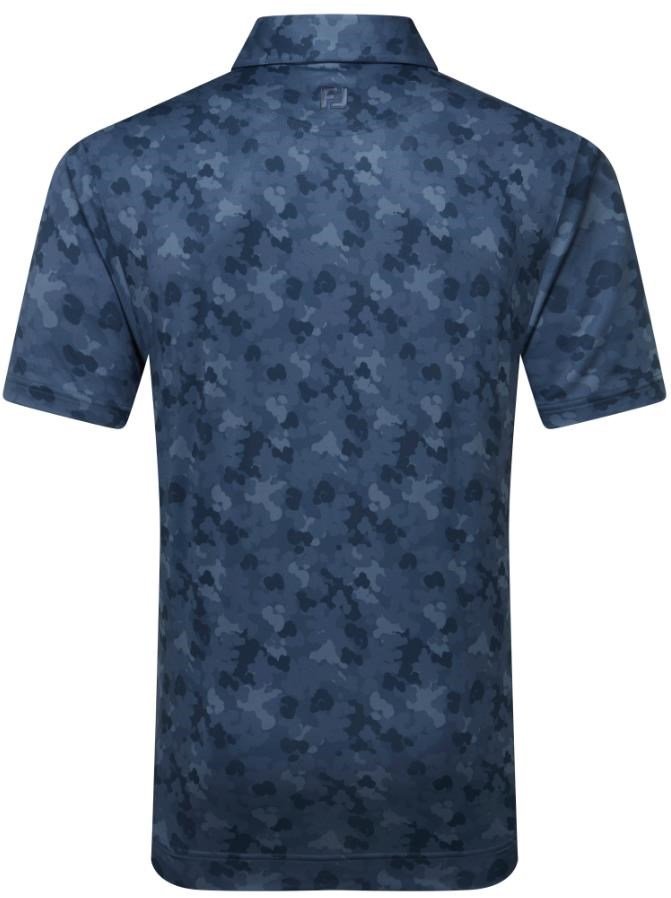 FootJoy Pop Camo Lisle Herren polo, dunkelblau