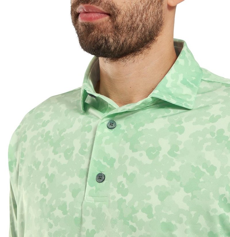 FootJoy Pop Camo Lisle Herren polo, pistachio