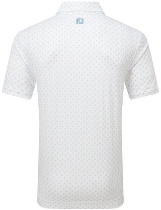 FootJoy Flower Bud Foulard Lisle Poloshirt, weiss