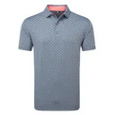 FootJoy Flower Bud Foulard Lisle Poloshirt, flint