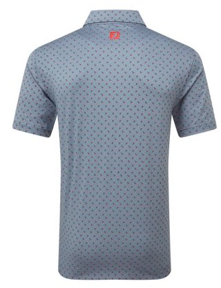 FootJoy Flower Bud Foulard Lisle Poloshirt, flint