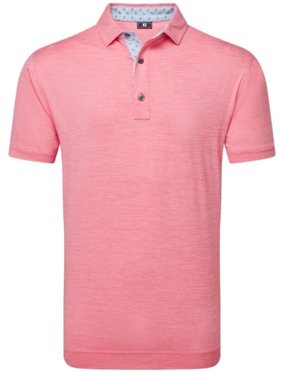 FootJoy Heather Lisle with Trim Herren Poloshirt, rosa