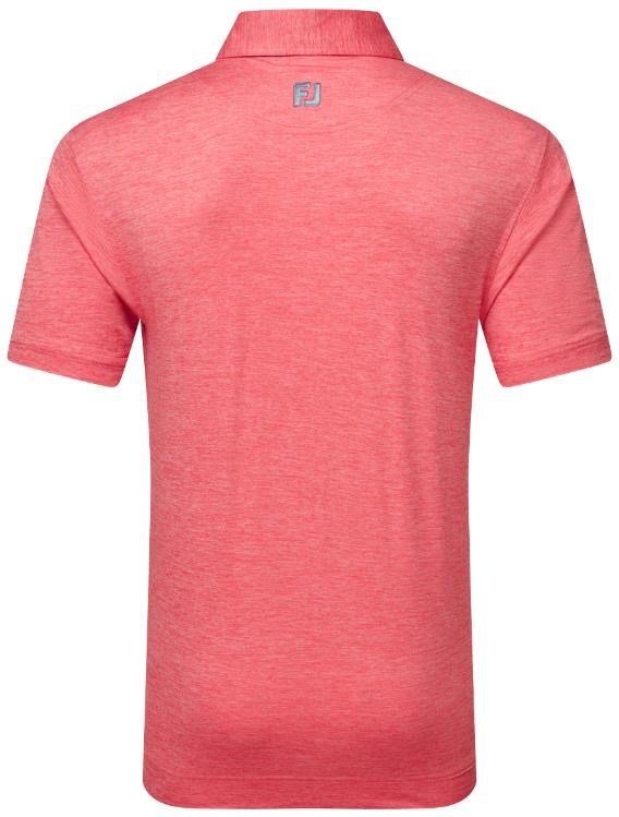 FootJoy Heather Lisle with Trim Herren Poloshirt, hibiscus
