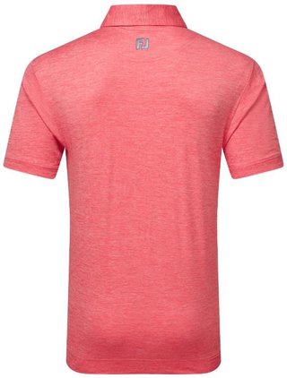 FootJoy Heather Lisle with Trim Herren Poloshirt, hibiscus