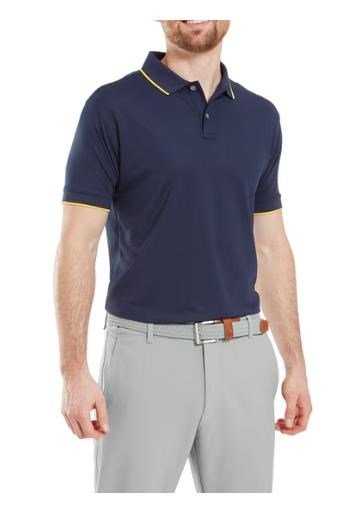 FootJoy Tipped Pique Herren Poloshirt, dunkelblau