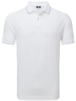 FootJoy Tipped Pique Herren Poloshirt, weiss