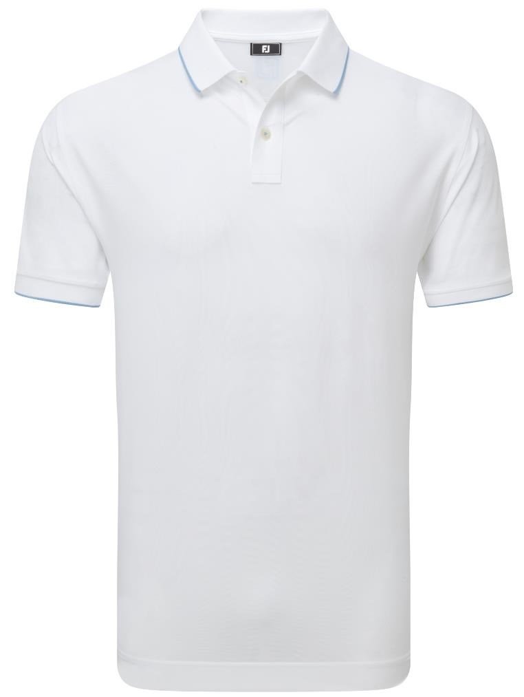 FootJoy Tipped Pique Herren Poloshirt, weiss