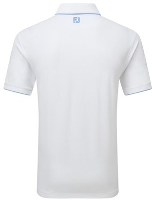 FootJoy Tipped Pique Herren Poloshirt, weiss