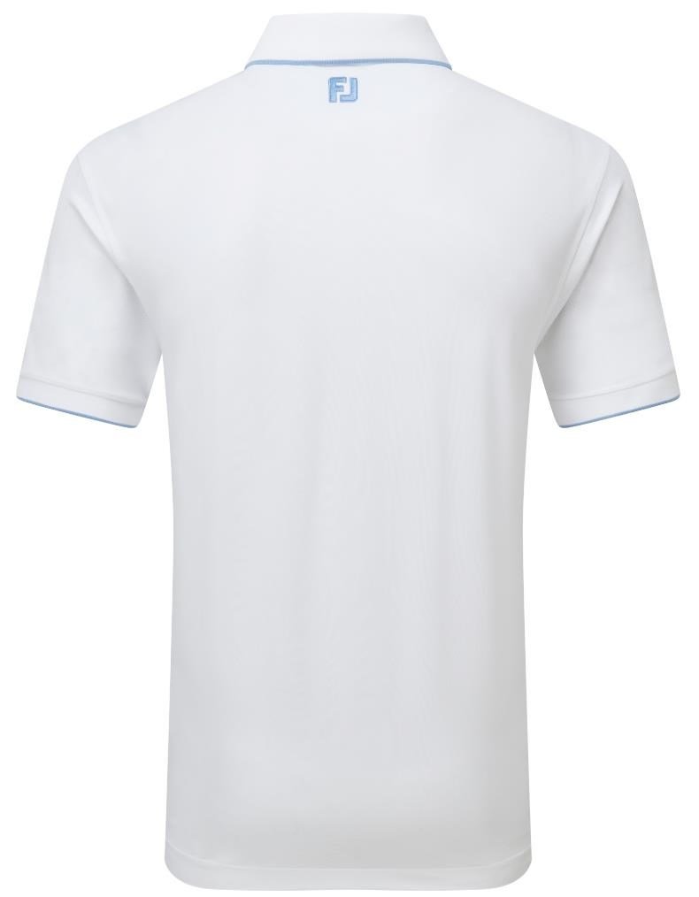 FootJoy Tipped Pique Herren Poloshirt, weiss