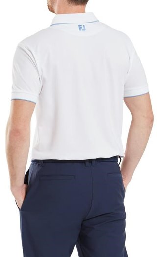 FootJoy Tipped Pique Herren Poloshirt, weiss