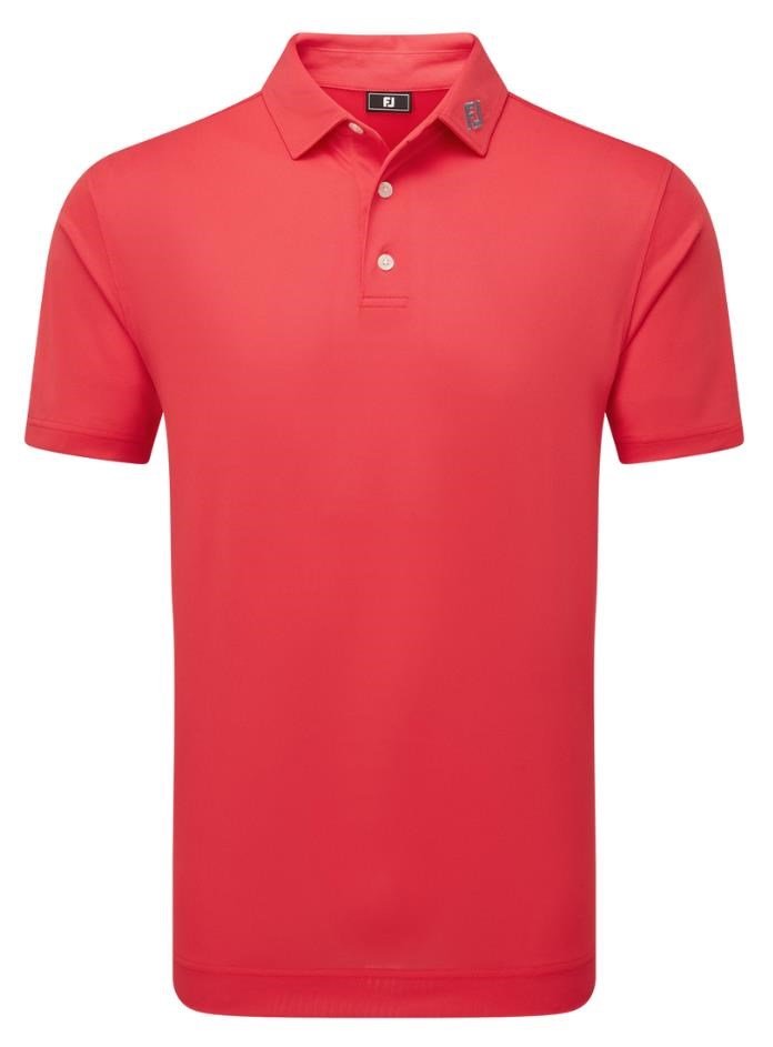 FootJoy Stretch Pique Solid Herren Poloshirt, hibiscus