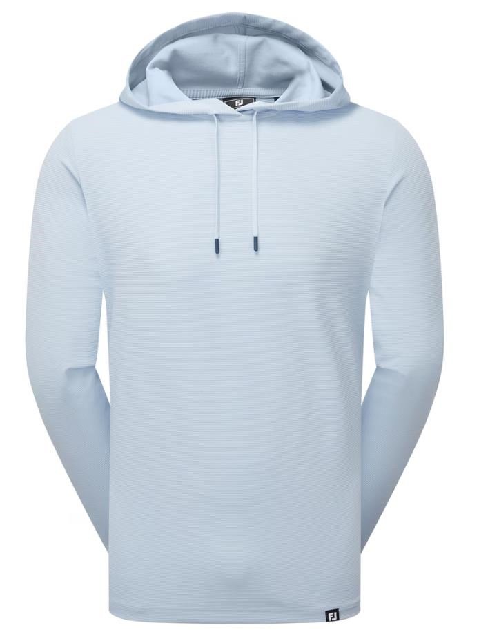 FootJoy Ottoman Jacquard Hoodie Herren Sweatshirt, skyway