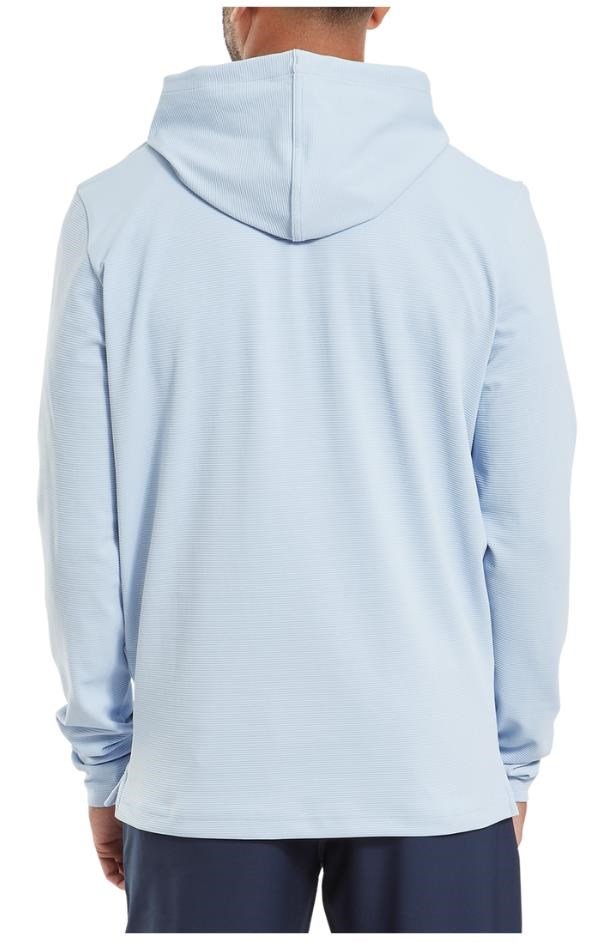 FootJoy Ottoman Jacquard Hoodie Herren Sweatshirt, skyway