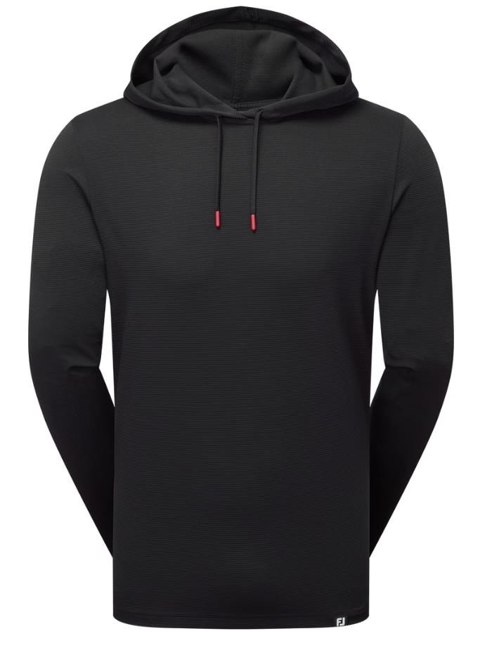 FootJoy Ottoman Jacquard Hoodie Herren Sweatshirt, schwarz