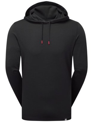 FootJoy Ottoman Jacquard Hoodie Herren Sweatshirt, schwarz