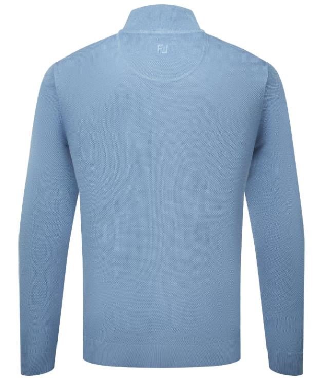 FootJoy Drirelease Button Placket Herren Knopfleisten Pullover, blau