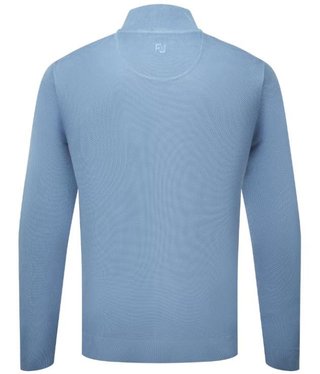 FootJoy Drirelease Button Placket Herren Knopfleisten Pullover, blau
