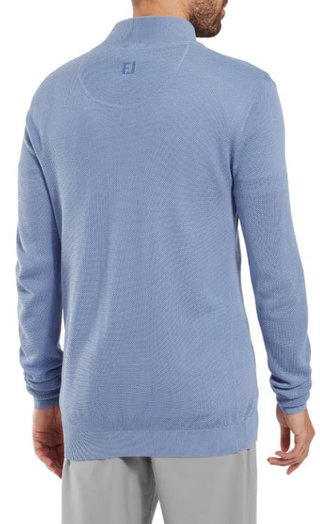 FootJoy Drirelease Button Placket Herren Knopfleisten Pullover, blau