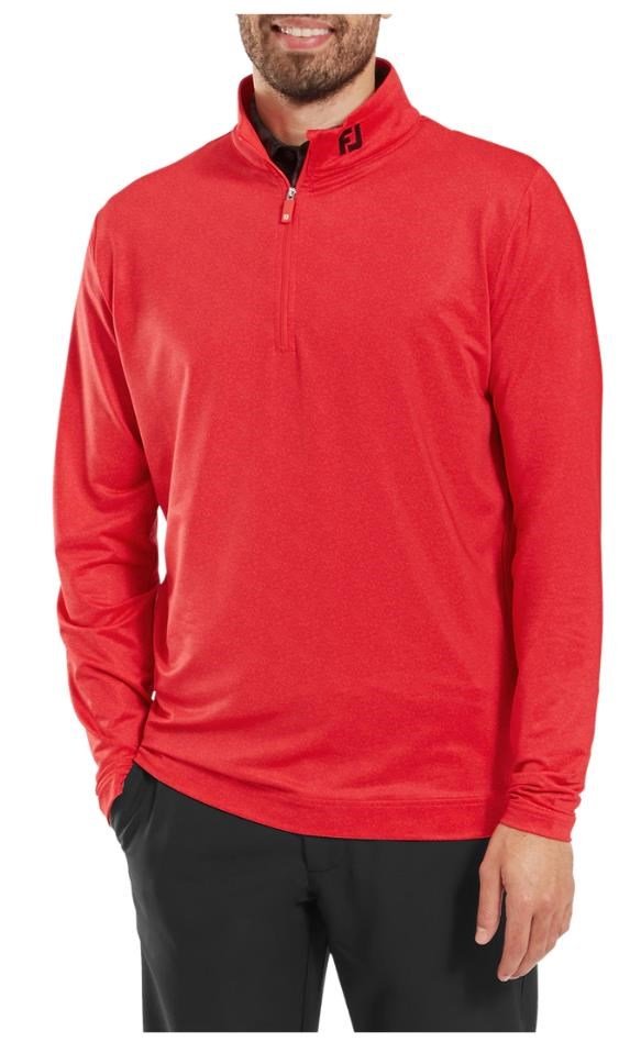 FootJoy Speckle Print Chill-Out Herren Sweatshirt, rot