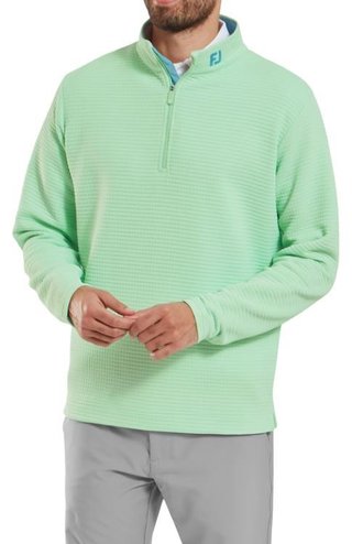 FootJoy Quilt Texture Chill-Out Herren Sweatshirt, hellgrün