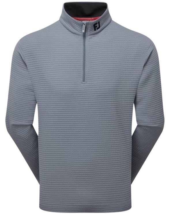 FootJoy Quilt Texture Chill-Out Herren Sweatshirt, flint
