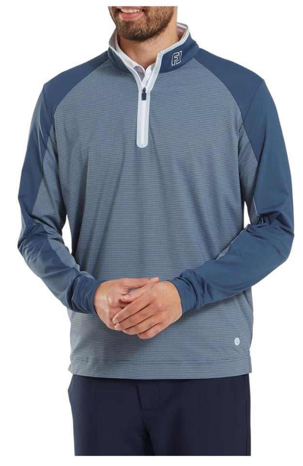 FootJoy TempoSeries Mixed Texture Chill-Out Herren Sweatshirt, dunkelblau