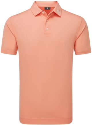 FootJoy Stretch Pique Solid Athletic Fit Herren Poloshirt, papaya