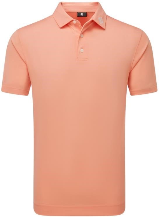 FootJoy Stretch Pique Solid Athletic Fit Herren Poloshirt, papaya
