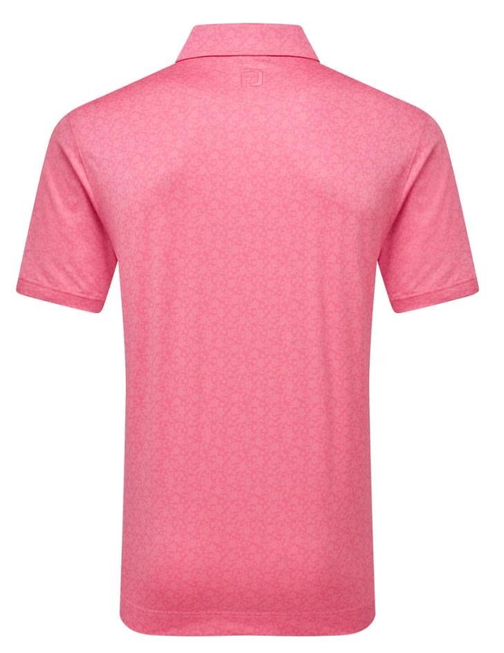 FootJoy Raker Print Lisle Herren Poloshirt, rosa