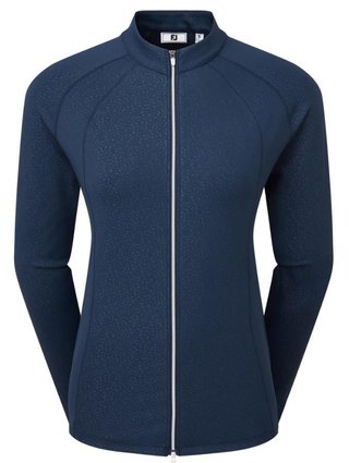FootJoy Embossed Full-Zip Midlayer Damen Sweatshirt, dunkelblau