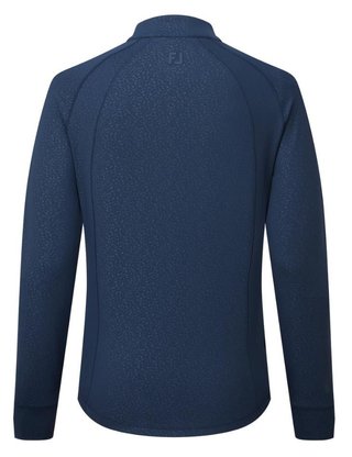 FootJoy Embossed Full-Zip Midlayer Damen Sweatshirt, dunkelblau