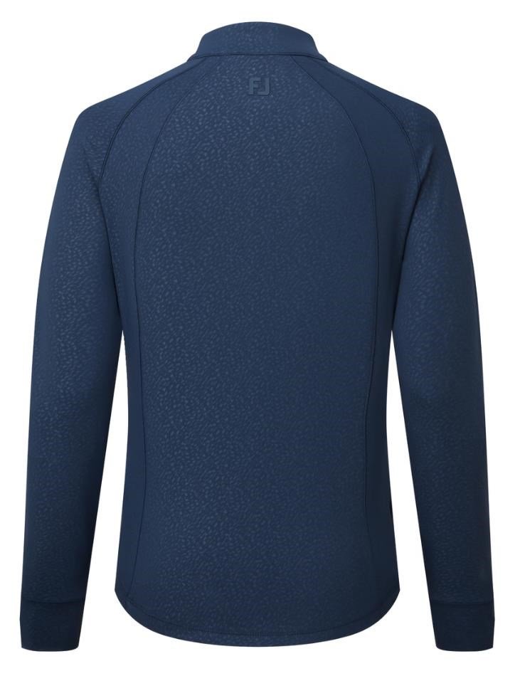 FootJoy Embossed Full-Zip Midlayer Damen Sweatshirt, dunkelblau