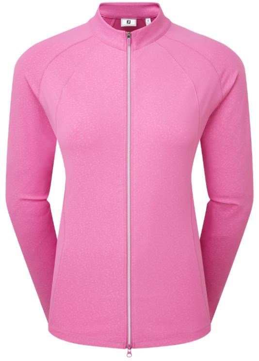 FootJoy Embossed Full-Zip Midlayer Damen Sweatshirt, rosa