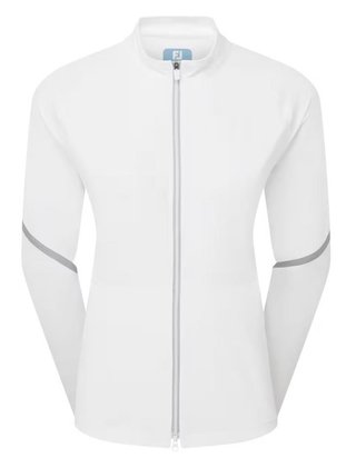FootJoy TempoSeries Full-Zip Damen Regenjacke, weiss/grau