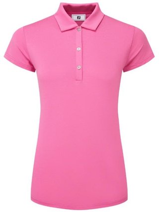 FootJoy Cap Sleeve Lisle Damen Poloshirt, rosa