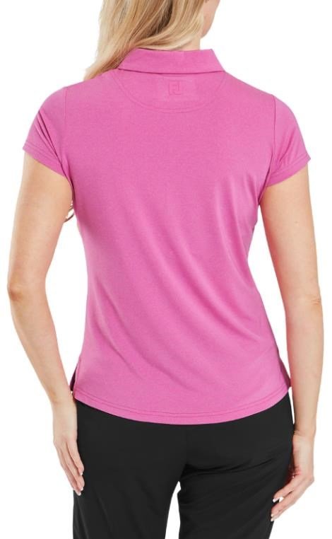 FootJoy Cap Sleeve Lisle Damen Poloshirt, rosa