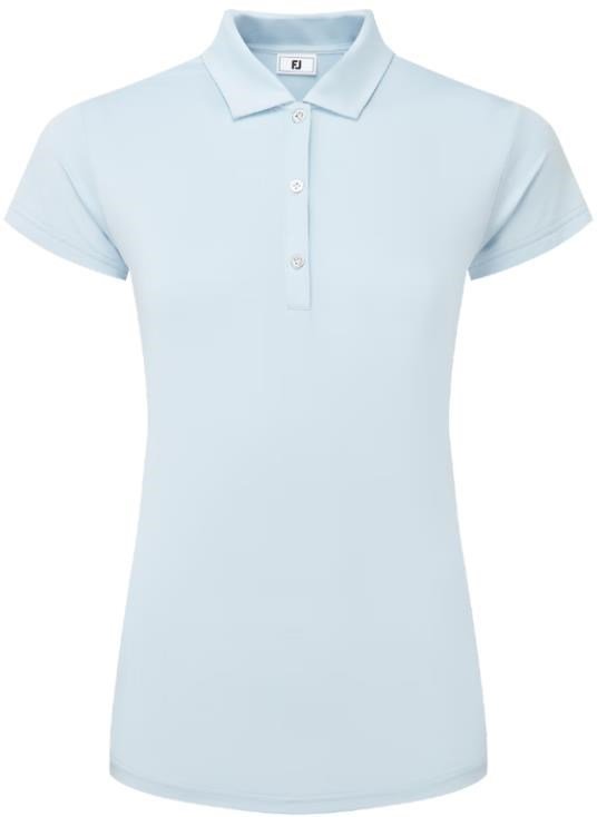 FootJoy Cap Sleeve Lisle Damen Poloshirt, skyway