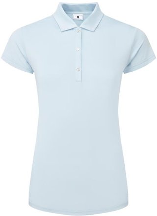 FootJoy Cap Sleeve Lisle Damen Poloshirt, skyway